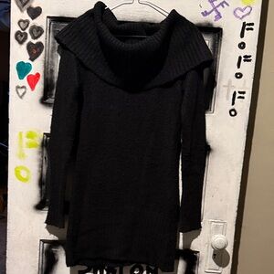 GUESS Jeans Black Cowl Neck Sweater